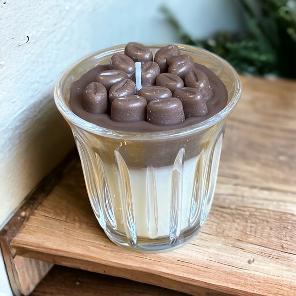 Other - ⚠️SALE Candle // Handmade Cup With Coffee Beans Soy Wax Candle SEND OFFERS